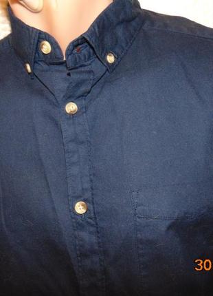 Катоновая стильная нарядная рубашка сорочка бренд .river island .s6 фото