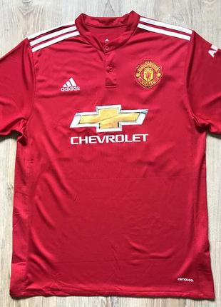 Чоловіча колекційна футбольна майка джерсі adidas manchester united home 2017 20181 фото