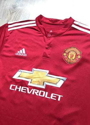 Чоловіча колекційна футбольна майка джерсі adidas manchester united home 2017 20184 фото