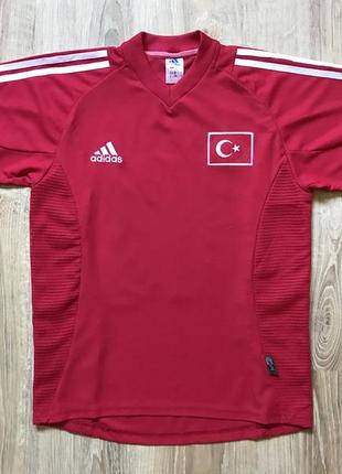 Колекційна вінтажна футбольна джерсі adidas turkey ilhan mansiz jersey 2002/2004 home8 фото