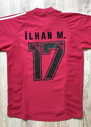 Колекційна вінтажна футбольна джерсі adidas turkey ilhan mansiz jersey 2002/2004 home2 фото