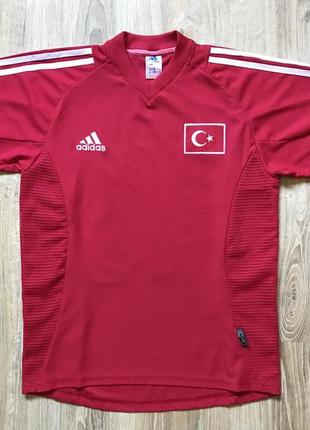 Колекційна вінтажна футбольна джерсі adidas turkey ilhan mansiz jersey 2002/2004 home1 фото