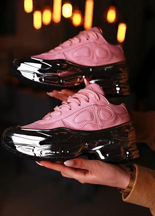 Жіночі кросівки adidas x raf simons ozweego clear pink silver metallic2 фото