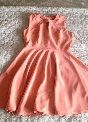 Очень нежное цвета нюд-персик платье paccio3 фото