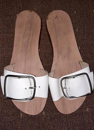 Кожаные шлепанцы m&s