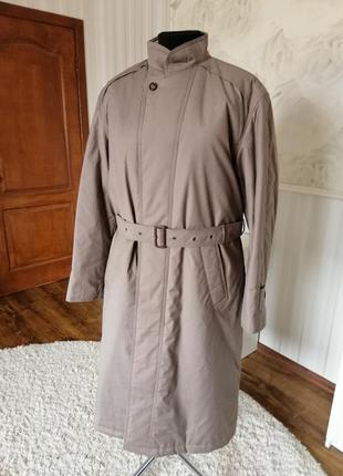 Утепленное пальто цвета мокко, размер 50-52.3 фото