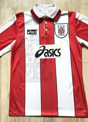 Чоловіча вінтажна футбольна джерсі asics stoke city fc 1996-1997 scfc4 фото