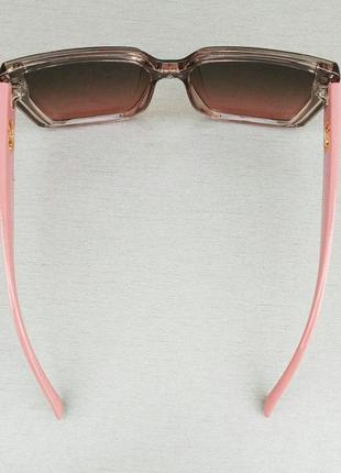 Louis vuitton очки женские солнцезащитные большие коричневые с розовым6 фото