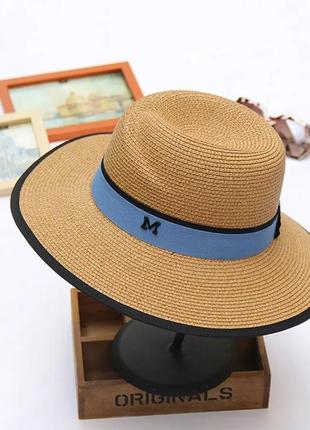 Соломенная шляпа летняя шляпа