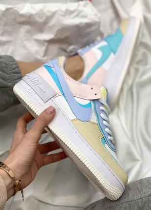 Жіночі легкі популярні шкіряні кросівки nike air force 1 shadow🆕найк аір форс🆕2 фото