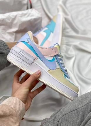 Женские легкие популярные кожаные кроссовки nike DX2653 air force 1 shadow🆕найк аир форс🆕