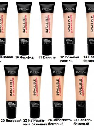 L'oreal paris infallible 24h тональна основа3 фото