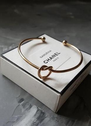 Браслет золотий тонкий вузлик мінімалізм тренд 2021 геометрія