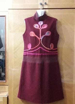 100% шерсть испания   платье  р.44 от divina providencia испания