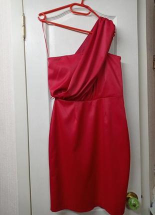 Шикарное красное платье 👗 12р.4 фото