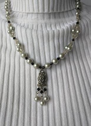 Оригинальное колье-ожерелье  с подвеской.3 фото