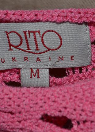 Ажурная кофта с широким рукавом от дома моды rito, с-м3 фото