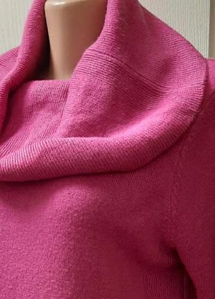 🦋 мягкий розовый свитер с хомутом3 фото