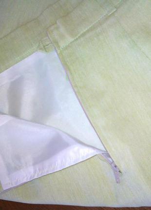 Летняя юбочка на подкладке фисташкового цвета.2 фото
