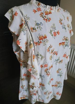 Блузка блуза з квітами р. 46-48 (м/l)2 фото