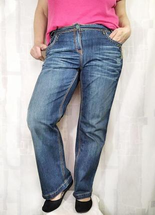 Стильные джинсы с интересным декором, 100% хлопок