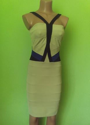 Актуальное бандажное платье оливкового цвета бренд miusol1 фото