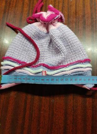 Шапка двойнв на завязках