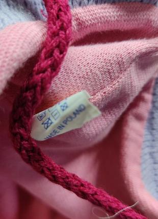 Шапка двойнв на завязках