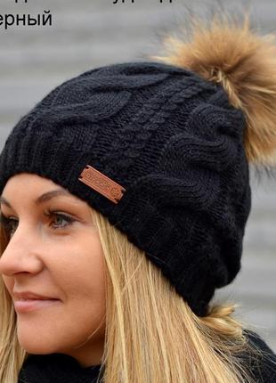 Шапка джульетта. натуральный енот, на флисе. р.55-58.