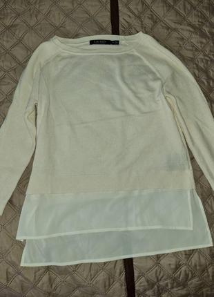 Ralph lauren джемпер с рубашечным низом