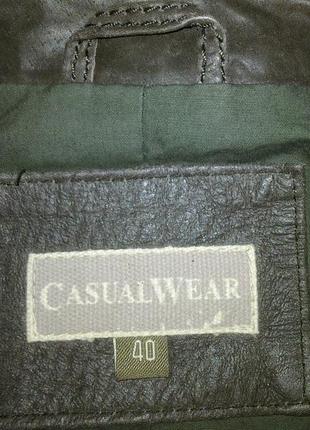 Піджак-куртка casualwear usa,100%шкіра, мр. сток.4 фото