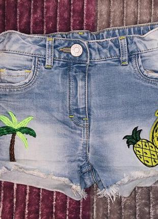 Джинсовые шорты 4-5л