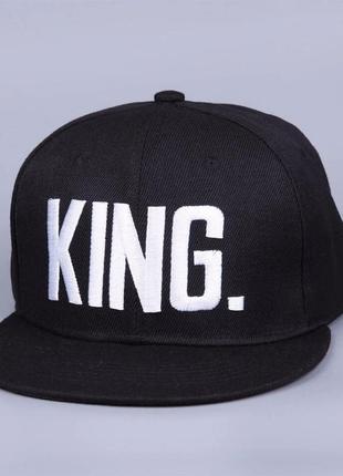 Комплект кепка снепбек king  (король) с прямым козырьком