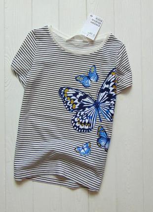 H&m. розміри 1.5-2 роки і 6-8 років. нова стильна футболка для дівчинки