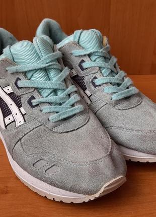 Голубые винтажные кроссовки asics gel lyte vintage