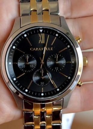 Чоловічі годинники хронограф caravelle by bulova