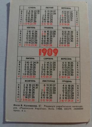 Календарь карманный календарик советский ссср срср2 фото