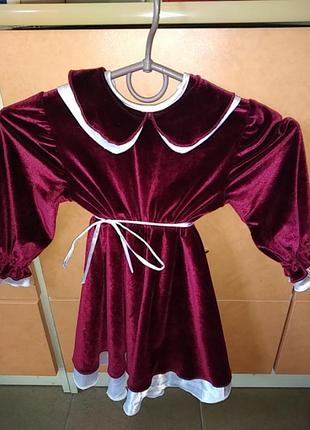 Платье плаття велюрове для дівчинки