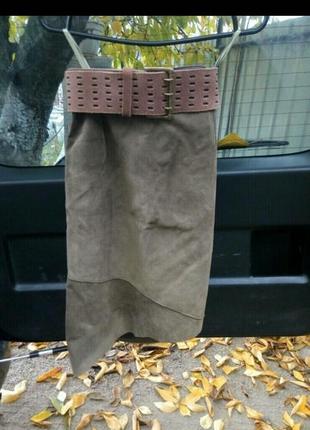 Замшевая юбочка из 100%замши