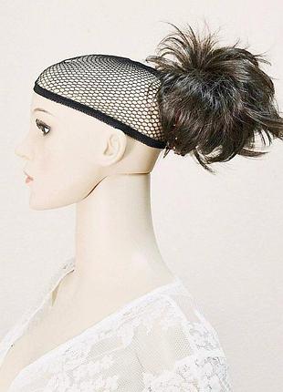 Шиньон хвост на крабе