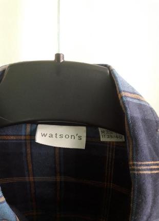 Мужская рубашка в клетку watsons3 фото