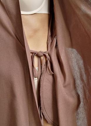 Длинный халат из натурального льна, женский длинный льняной халат7 фото