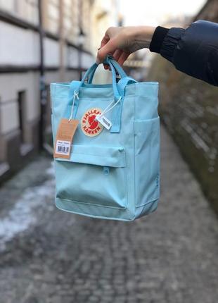 Рюкзак женский, мужской fjallraven kanken голубой (канке, сумочка, клатч, кошелек)2 фото