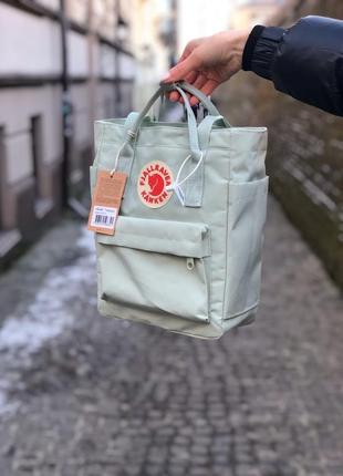 Рюкзак женский, мужской fjallraven kanken ментоловый (канке, сумочка, клатч, кошелек)2 фото