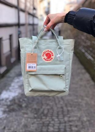 Рюкзак женский, мужской fjallraven kanken ментоловый (канке, сумочка, клатч, кошелек)1 фото