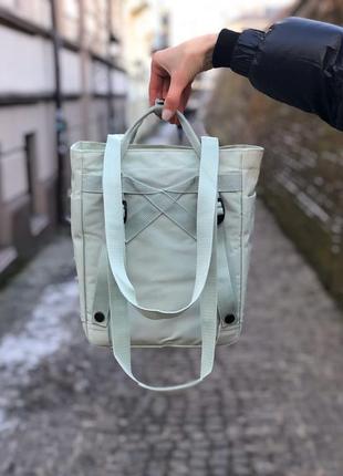 Рюкзак женский, мужской fjallraven kanken ментоловый (канке, сумочка, клатч, кошелек)4 фото