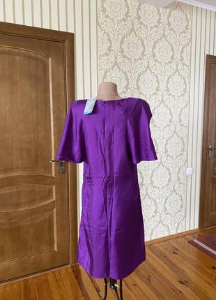 💯 % шелк нарядное красивое шелковое платье туника 👗3 фото