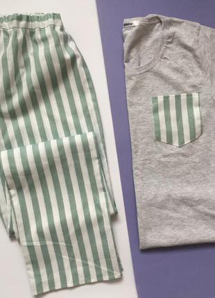 Жіноча піжама, комплект (штани та трикотажна футболка) піжама1 фото