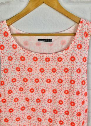 Платье - сарафан белое с розовыми цветами5 фото