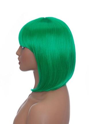 Перука зелений каре, перуку каре, жіночий парик2 фото